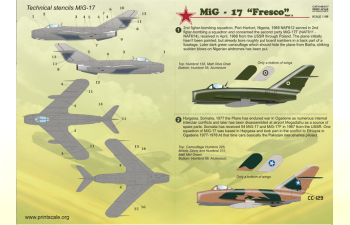 Декаль MIG-17 Fresco Part 2