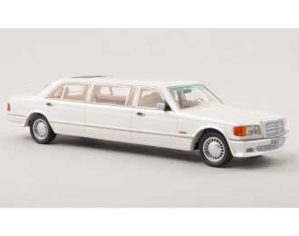 MERCEDES-BENZ S-Class W126 Stretch-Limousine (1990), white perl