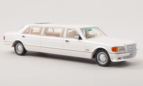 MERCEDES-BENZ S-Class W126 Stretch-Limousine (1990), white perl