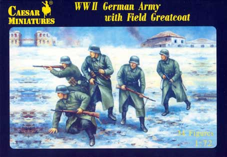 Сборная модель Немецкая армия в шинелях WWII