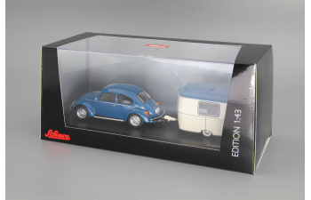 VOLKSWAGEN Beetle 1200 с прицепом-дачей Eriba Puck Camping (1972), blue