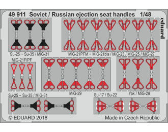 Фототравление для Soviet / Russian ejection seat handles