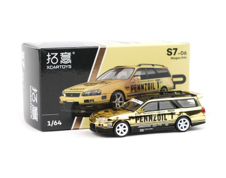 NISSAN Stagea R34 #1, gold / black
