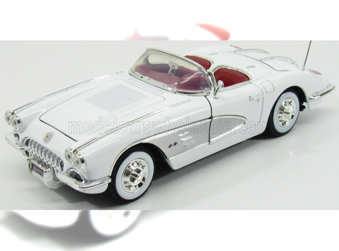 CHEVROLET Corvette Spider (1958), White Silver