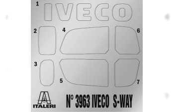 Сборная модель IVECO FIAT S-way S460 Magirus Tractor Truck 2-assi 2022