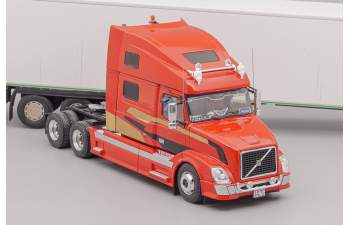 (Б/У) VOLVO VNL 730 (2010) with Trailer, red / white