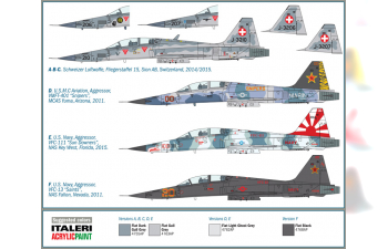 Сборная модель Самолет F-5F Tiger II