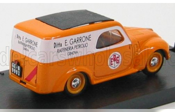 FIAT 500 C Van Furgone Erg 1950, Orange White