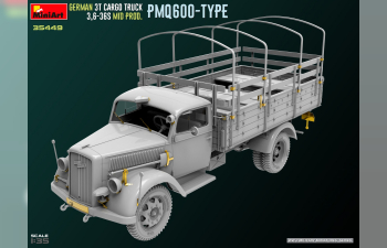 Сборная модель OPEL Blitz Pmq600 Type German 3t Cargo Military Truck 1952