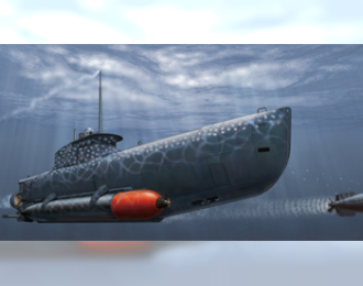 Сборная модель Подводная лодка German ‘Seehund’ XXVII B/B5 Midget Submarine (2 options in 1)