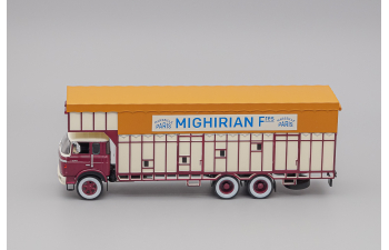 BERLIET GPRK 10 Fruits Et Primeurs Mighirian Frères 1968, burgundy / beige