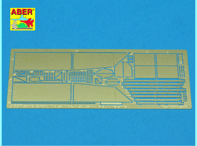 Фототравление для German medium tank Pz.Kpfw. IV, Ausf.H, J early - vol. 3 - additional set - turret skirts