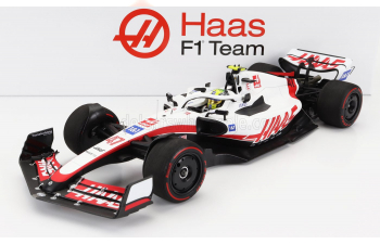 HAAS F1 Vf-22 Ferrari Team Haas N 47 11th Bahrain Gp 2022 Mick Schumacher, White Black Red