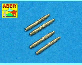 Set of 4 barrel tips for German 13 mm Mg 131 aircraft machine gun