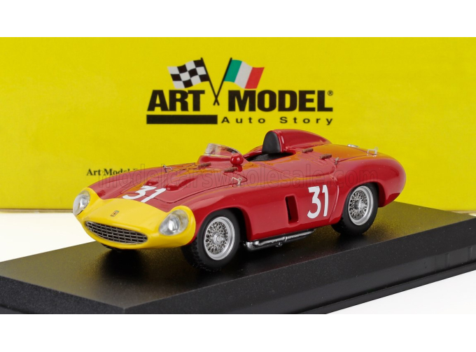 FERRARI 857s Spider S/n0584 №31 Winner Dakar Senegal Gp (1956) Maurice Trintignant, Red