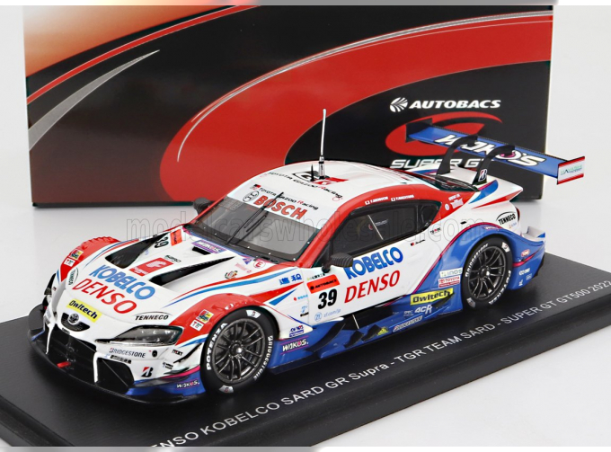 TOYOTA Supra Gr Team Sard №39 Gt500 Class Super Gt (2022) Y.Sekiguchi - Y.Nakayama, White Blue Red