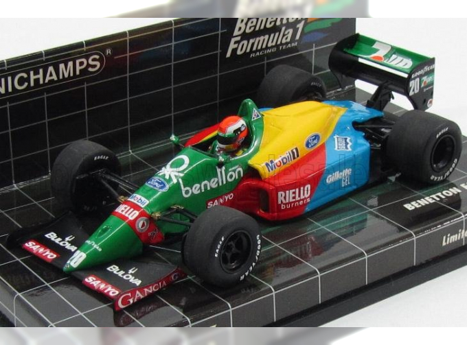 BENETTON F1 B188 Ford №20 (1989) J.Herbert, Green Blue