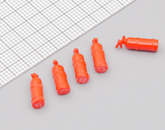 Огнетушитель ОУ-2 современный, комплект из 5 штук