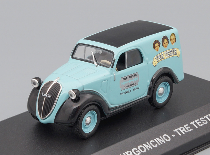 FIAT 500A FURGONCINO "TRE TESTE" (1948) Light blue / Black