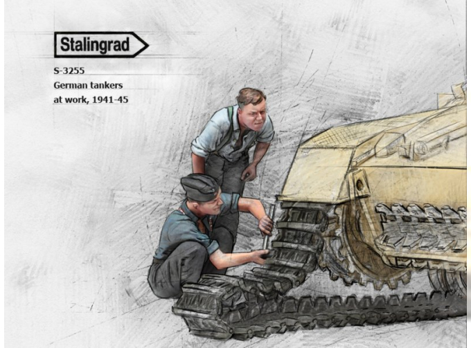 Сборная модель Фигура Bergepanther crew