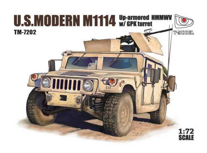 Сборная модель U.S.HMMWV M1114 w/GPK turret