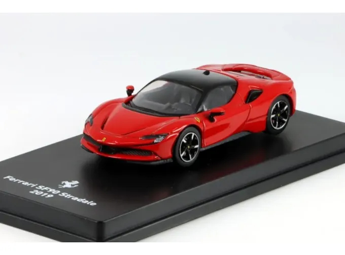 FERRARI Sf90 Stradale Hybrid 1000hp (2019) - With Showcase, Rosso Corsa - Red