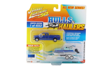 FORD F-250 with Pontoon Boat (2004), blue