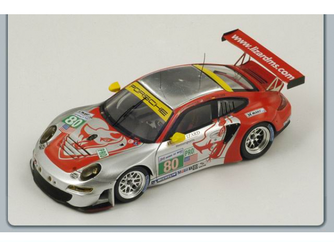 PORSCHE 997 RSR №80 Flying Lizard Motorsports Le Mans (Bergmeister - Long - Holzer) 2012, red