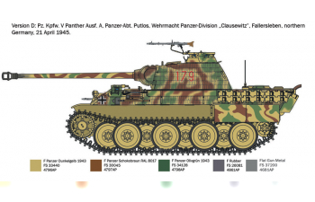 Сборная модель танк Пантера / Sd.Kfz. 171 Pz.Kpfw. V Panther Ausf. A