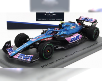 ALPINE F1 A522 Team Alpine Bwt №31 4th Japan Gp (2022) Esteban Ocon, Blue Pink