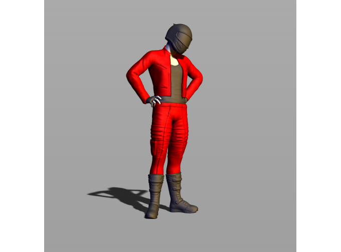 Фигура Мотоциклист, окрашенная