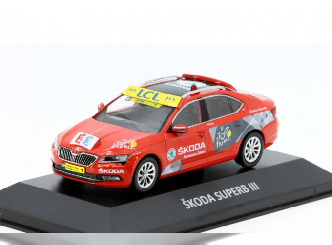 SKODA Superb III (2015) Tour de France Kaleidoskop slavných vozů #109 , red