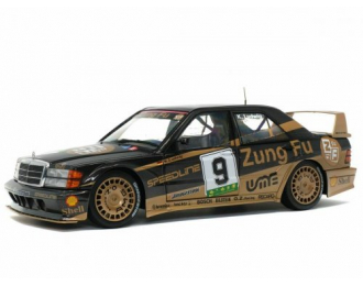  MERCEDES-BENZ 190E 2.5-16 Evo II W201 #9 K. Ludwig 1990 DTM GP Macau, black / gold