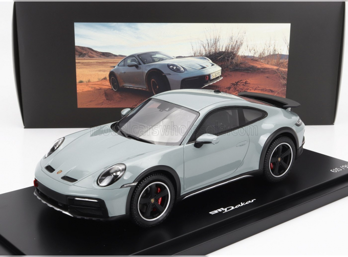 PORSCHE 911 992 Dakar Coupe (2023) - Con Vetrina - With Showcase, Shade Green