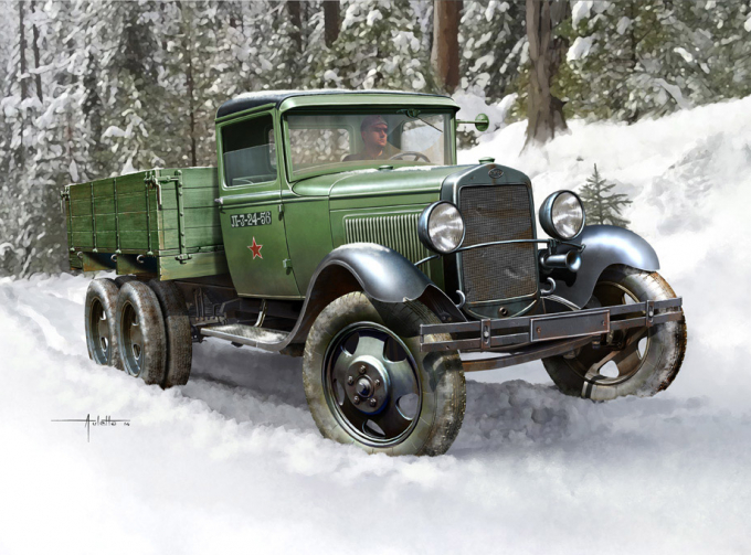 Сборная модель Грузовик Soviet GAZ-AAA Cargo Truck