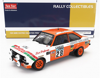 FORD Escort Mkii Rs 1800 (night Version) Castrol №28 Rally Rac Lombard (1978) Malcolm Wilson - Ron Palmer, White Orange