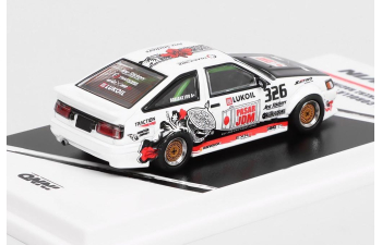 Набор из двух моделей: TOYOTA Corolla AE86 Levin #326 + MITSUBISHI Lancer Evolution III #983 Trackerz Racing