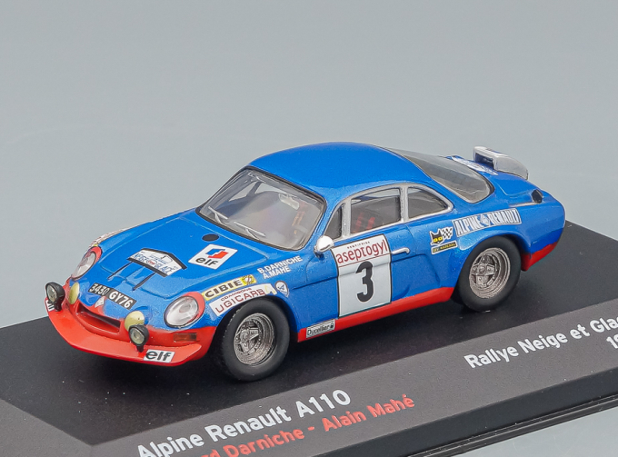 ALPINE A110 #3 Rally Neige et Glace (Bernard Darniche - Alain Mahe) 1972, blue