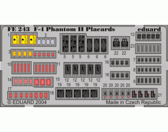 Цветное фототравление для F-4 placards