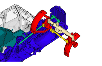 Сборная модель Трактор ЮМЗ-6Л фото версия с задней стенкой для экскаватора
