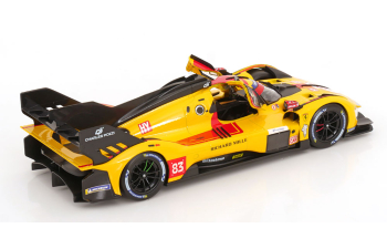 FERRARI 499p 3.0l Turbo V6 Team Af Corse №83 Winner 24h Le Mans (2025) Robert Kubica - Phil Hanson - Yifei Ye, Yellow Red