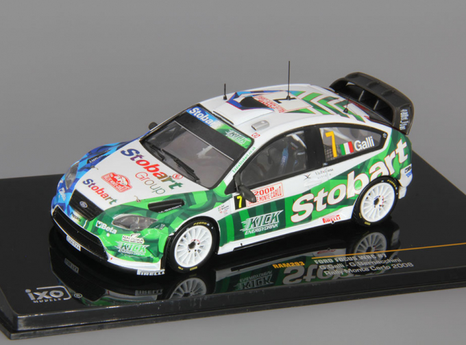 FORD Focus WRC #7 G.Galli-G.Bernacchini Rally Monte Carlo (2008), white