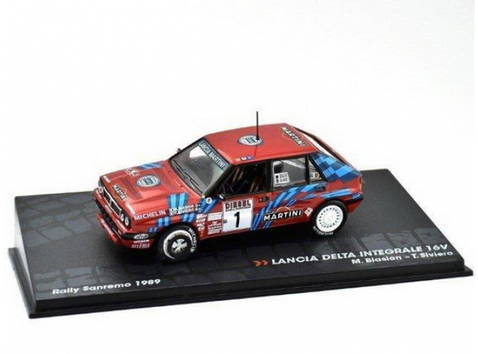 LANCIA Delta HF Integrale 16V "MARTINI" #1 M.Biasion/T.Siviero победитель Rally Sanremo Чемпион мира 1989