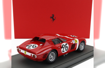 FERRARI 250 Gto 3.0l V12 Team North American Racing N.a.r.t. №26 24h Le Mans (1964) Ed Hugus - Jose Rosinski - Con Vetrina - With Showcase, Red White