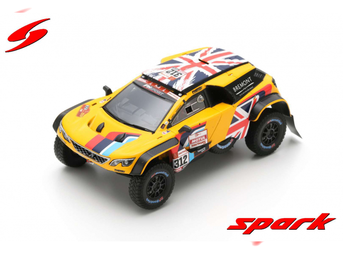 Peugeot 3008 DKR Maxi #312 PH-Sport Dakar Rally 2019 H. Hunt - W. Rosegaar