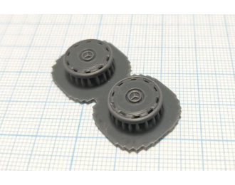 Колпак задний 22,5 с трехлучевой звездой неокрашенный, комплект 2 шт.