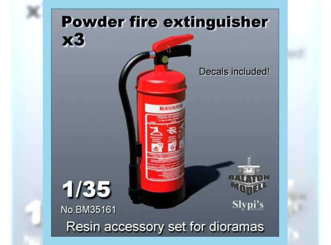 Сборная модель Порошковый огнетушитель/Powder fire extinguisher