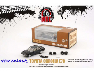 TOYOTA Corolla E70 left hand drive, black