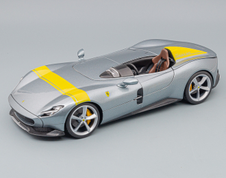 FERRARI Monza SP1 (2019), silver/yellow