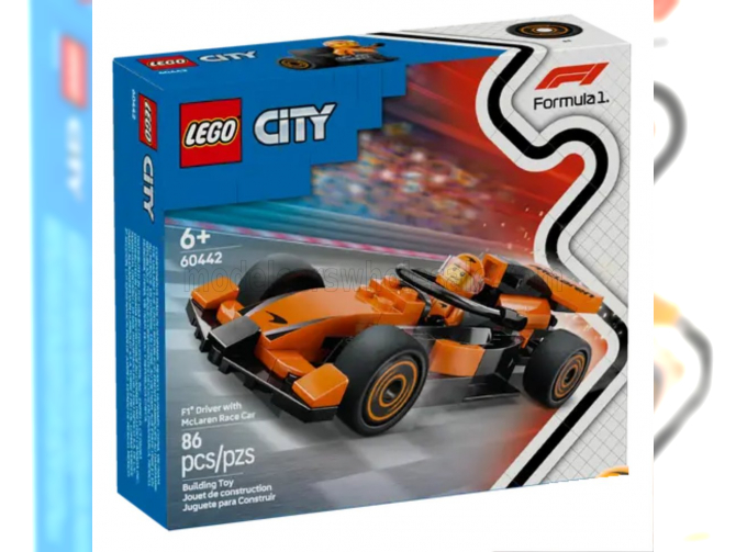 Сборная модель McLAREN Lego City - F1 Mcl38 Team Mclaren Season 2024 - 86 Pezzi - 86 Pcs, Orange